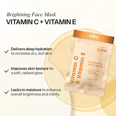 Radiant Aura sheet mask on face delivering cooling hydration
