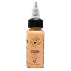 Radiant Colors Bamboo Brown ink glide showing effortless shading and blending.