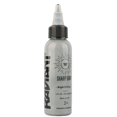 Radiant Colors Sharp Gray Tattoo Ink 1oz bottle for smooth shading on real skin.