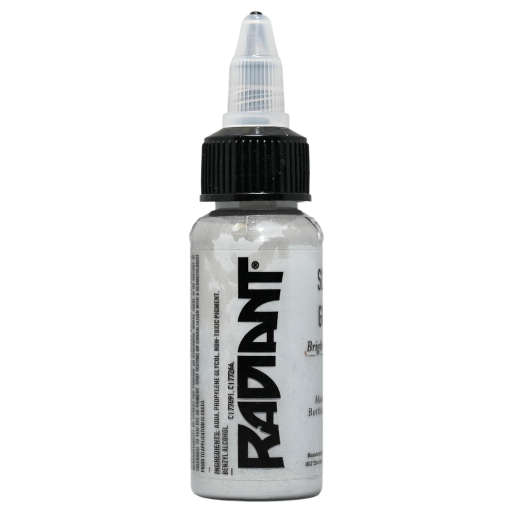 Radiant Colors Slick Gray bottle close-up for even shading and smooth layering