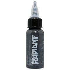 Radiant Colors Sly Gray tattoo ink bottle enables smooth shading and gradients.