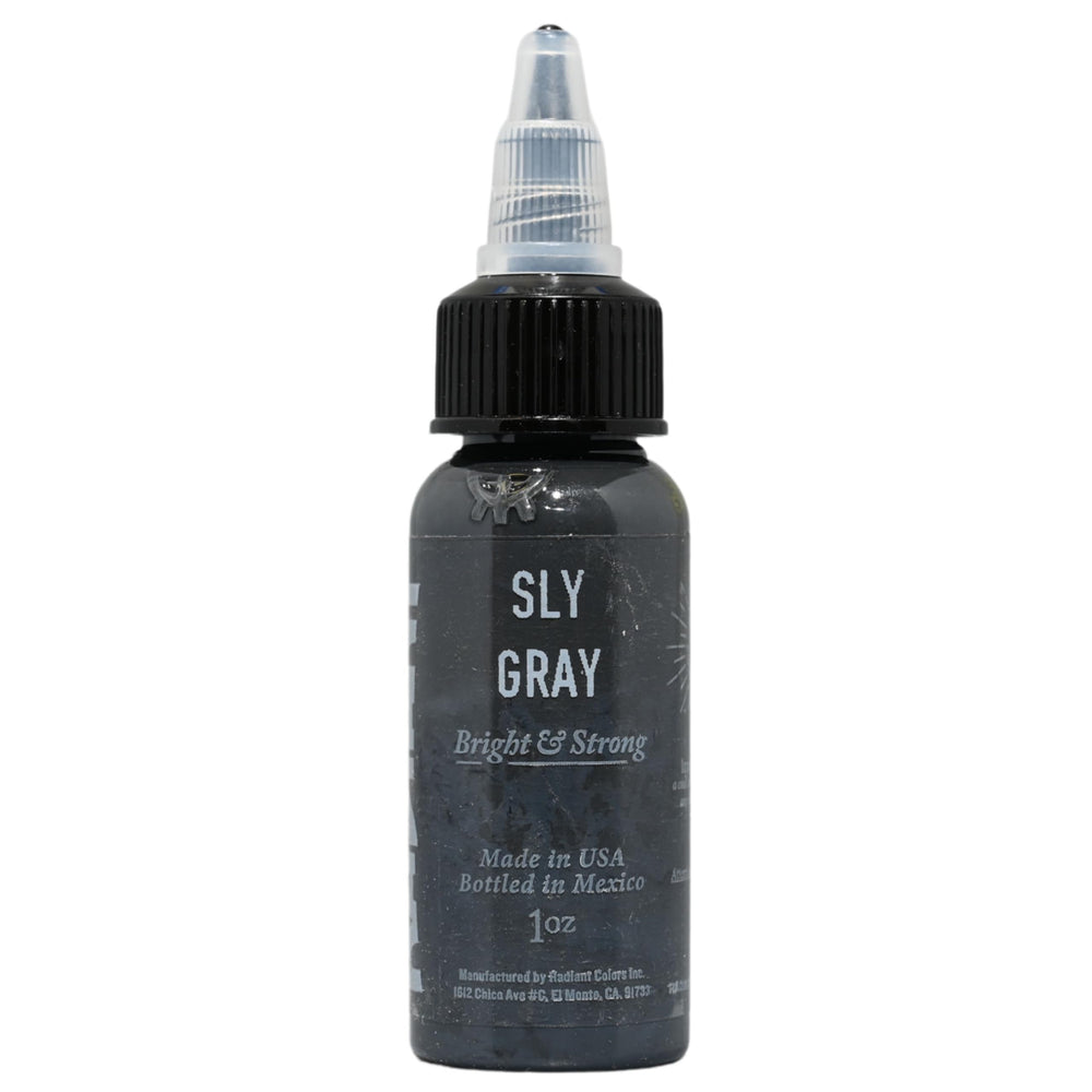 Sly Gray pigment delivers even application for crisp outlines during tattooing.