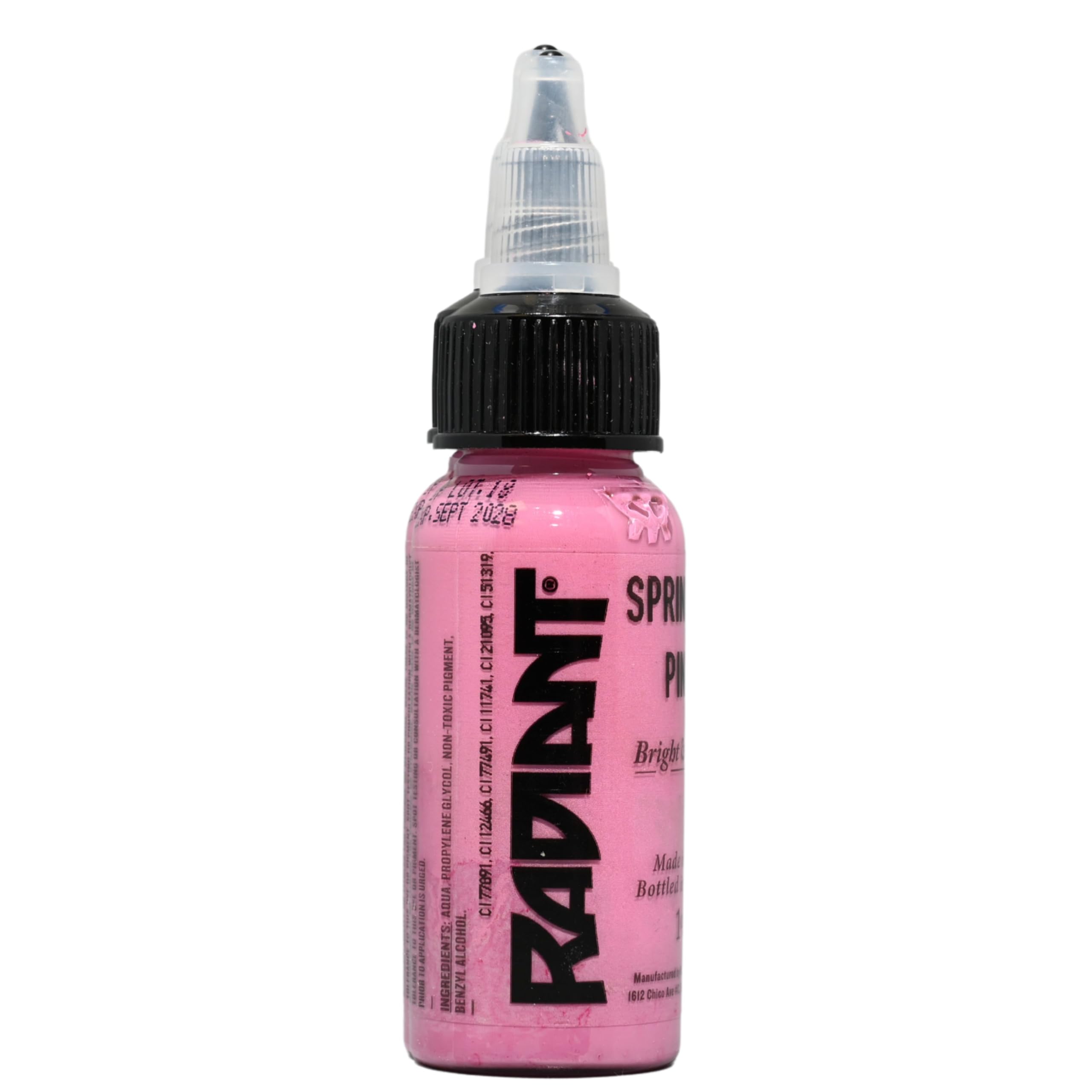 Radiant Colors Sprinkle Pink bottle for soft shading and pastel blending