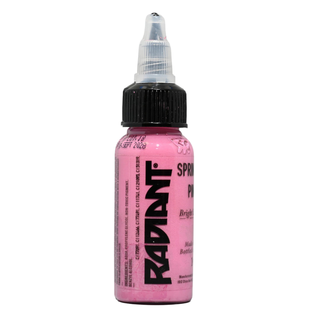 Radiant Colors Sprinkle Pink bottle for soft shading and pastel blending