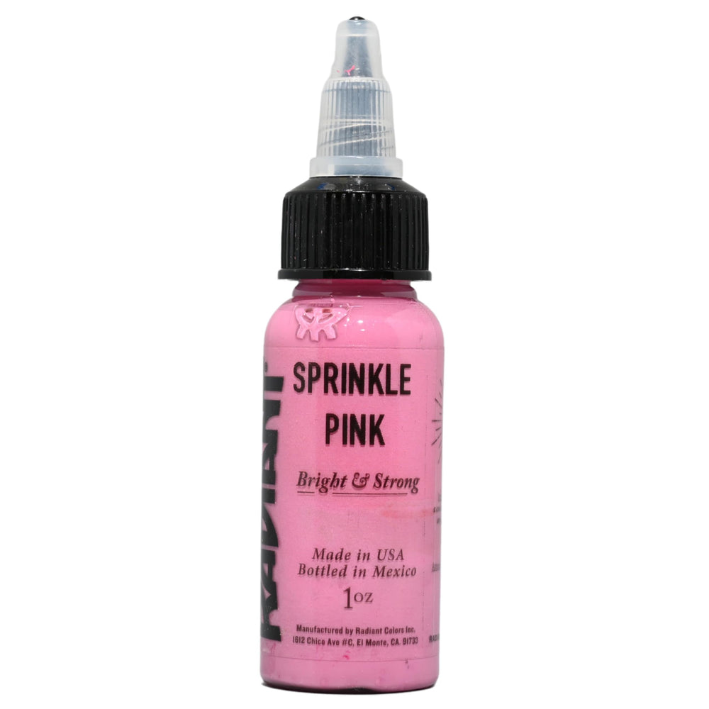 Radiant Colors Sprinkle Pink ink demonstrates smooth flow for precise lines