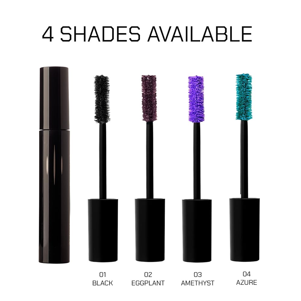 Radiant Pro Lengthening Mascara lashes before and after show dramatic length.