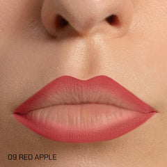 Radiant Pro Lip Liner Red Apple cap close-up highlights creamy texture for precise shaping.