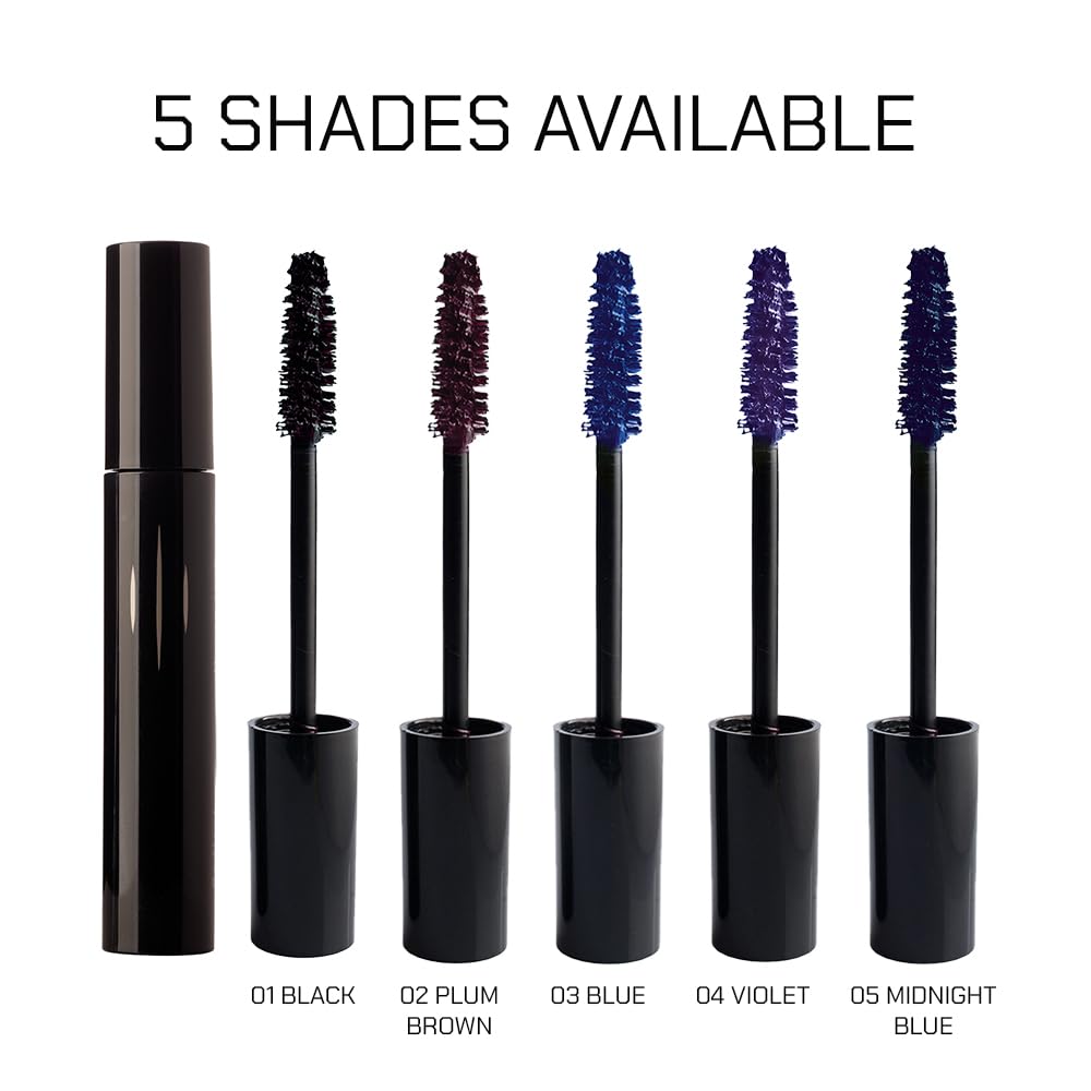 Radiant Professional Lengthening Mascara with silicone brush creates dramatic curl and lash definition.