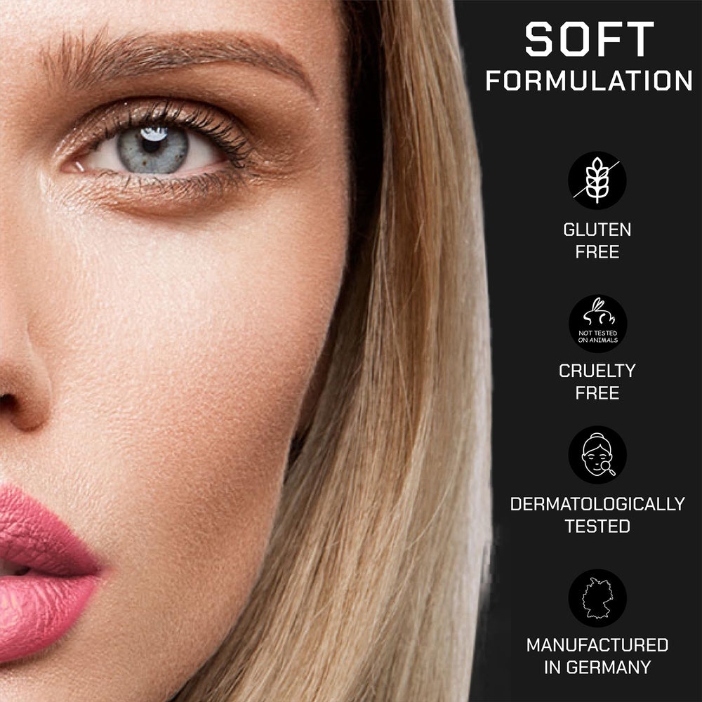 Radiant Professional Raspberry cap close-up highlights waterproof formula.