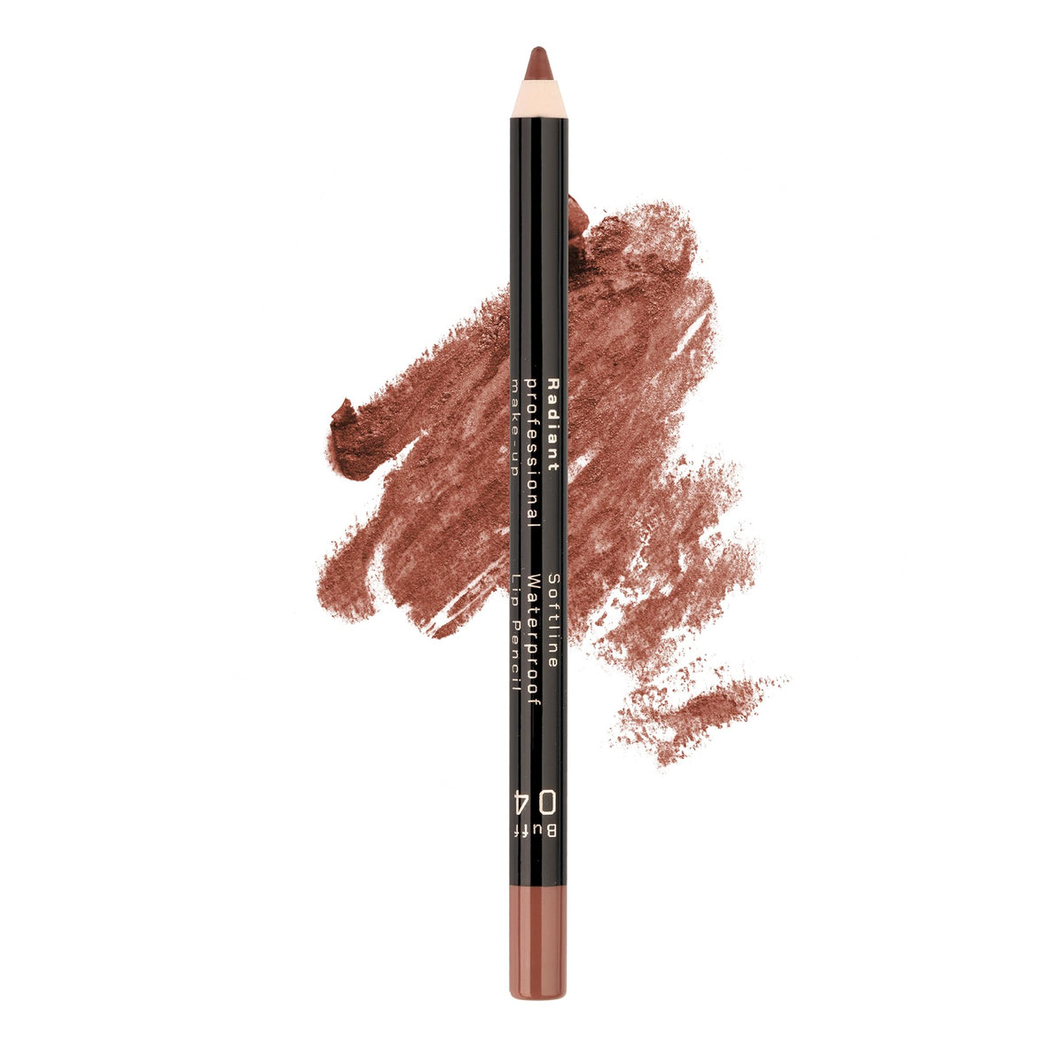 Radiant Softline Lip Liner Buff swatch shows precise, long-lasting color.