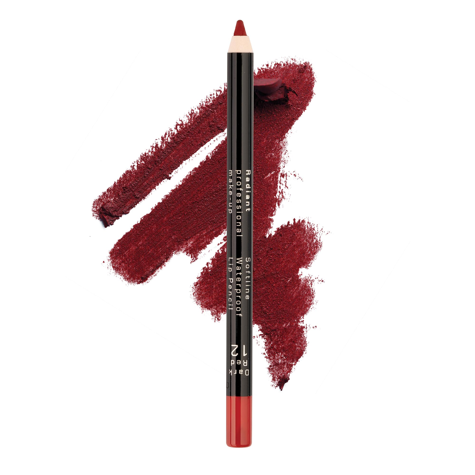 Radiant Professional Lip Liner in dark red close-up showing precise definition for a flawless pout.