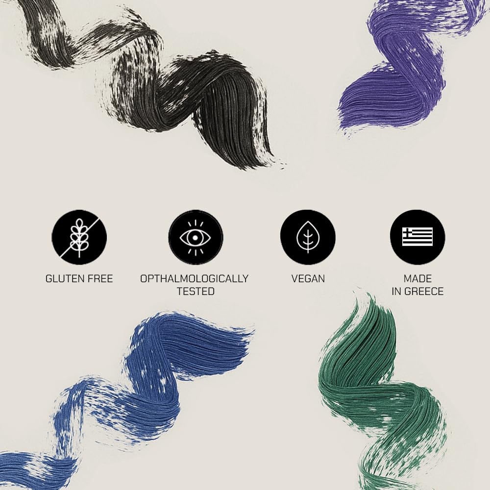 Purple shade swirls on wand for bold, dramatic eye appeal