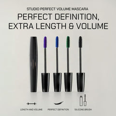 Radiant Studio Perfect Mascara silicone brush close-up for smooth, clump-free application