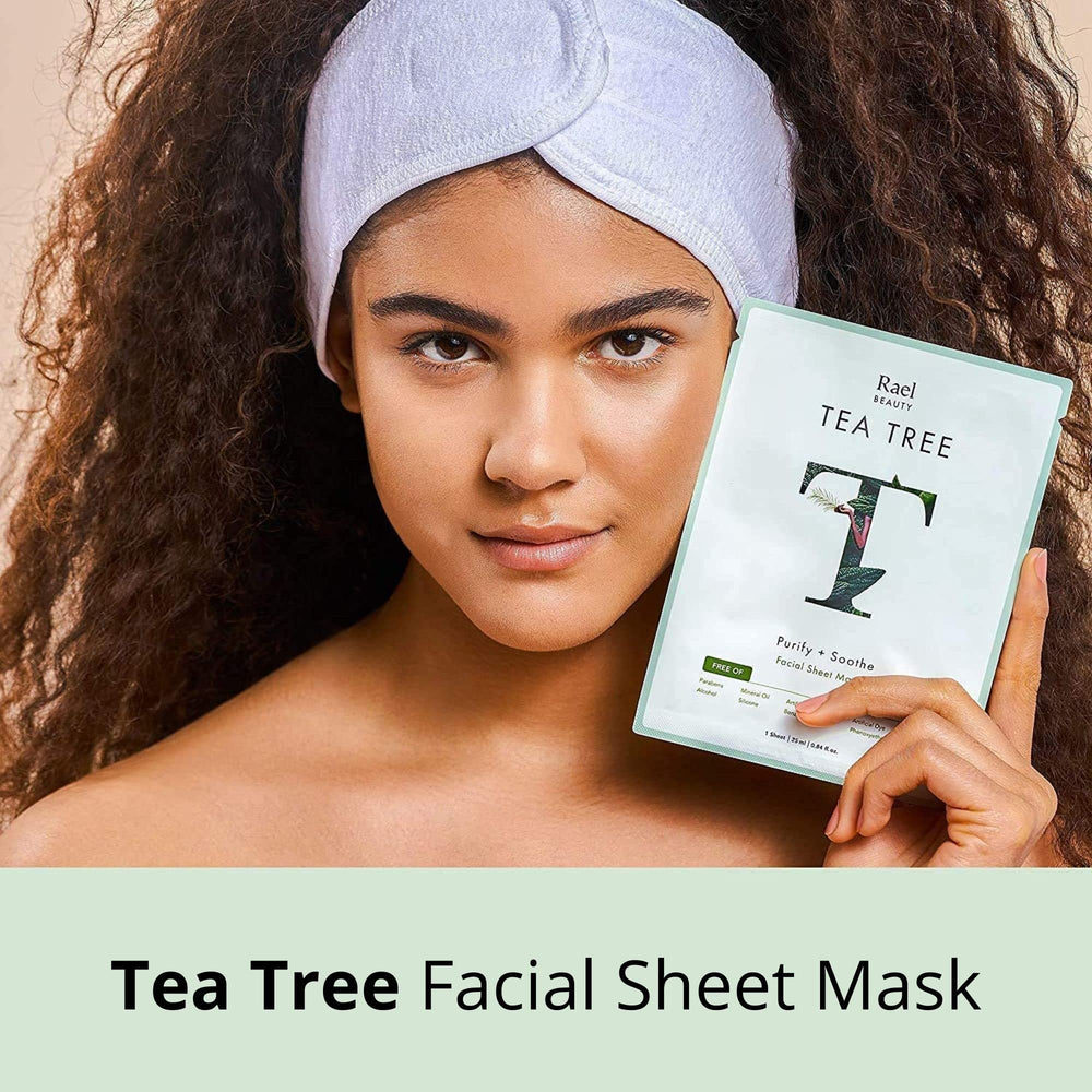 Close-up of Rael mask being applied during a pampering routine