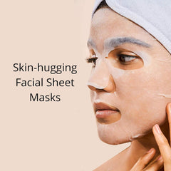 Rael fruit-extracts moisturizing mask nourishes skin with moisture.