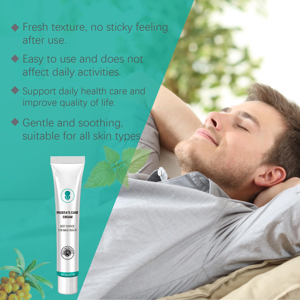 RAFZEG Prostate Relief Cream absorption close-up for easy application