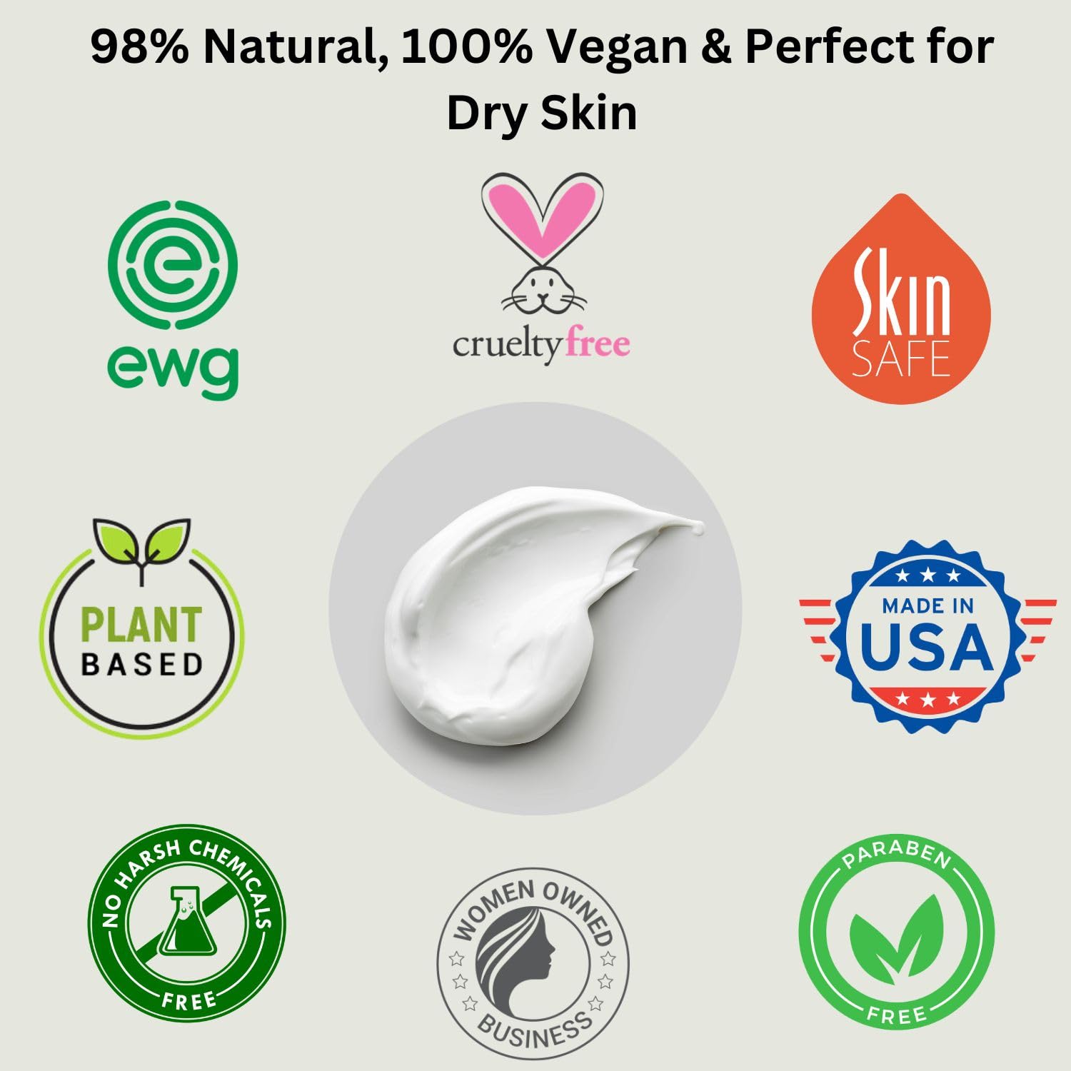 Minimalist packaging image showcasing clean, cruelty-free skincare philosophy.