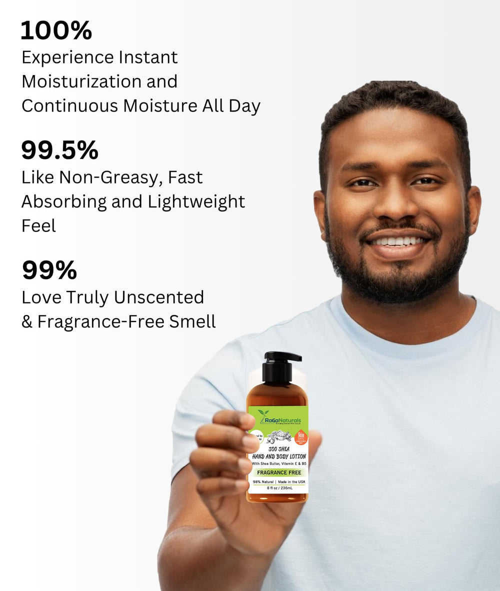 RaGaNaturals unscented lotion with shea butter and argan oil