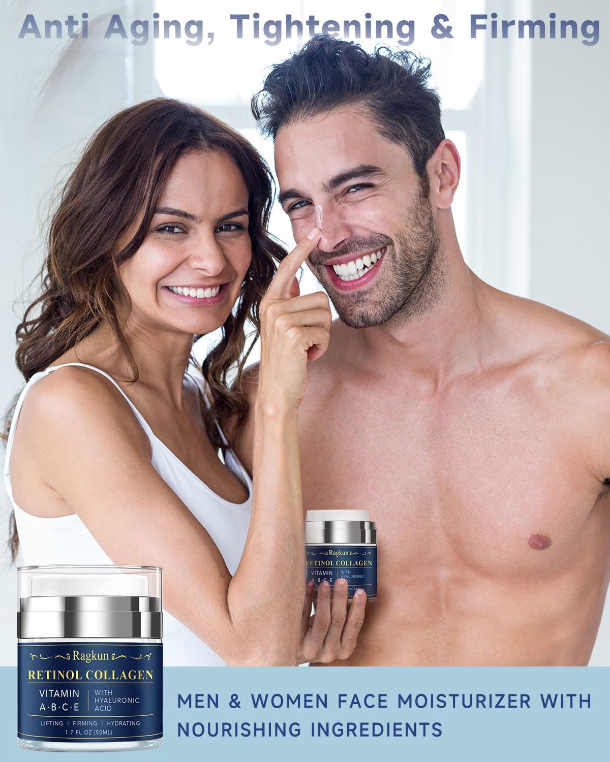Ragkun Retinol Cream bottle highlights precise 1% retinol formula