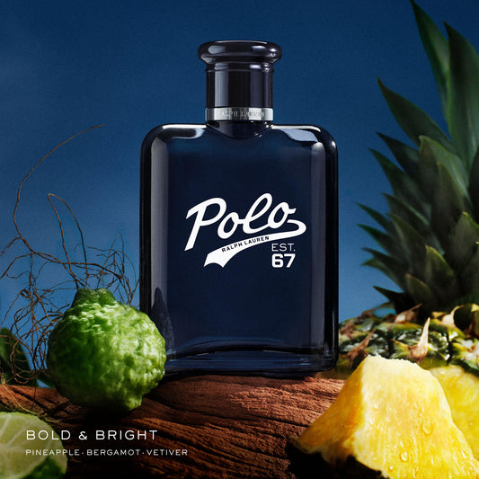 Ralph Lauren Polo 67 bottle cap close up shows premium craftsmanship and bold scent cues for confidence