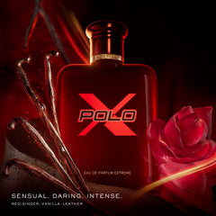 Ralph Lauren Polo Red Extreme spray bottle, vanilla bourbon note suits daytime energy.