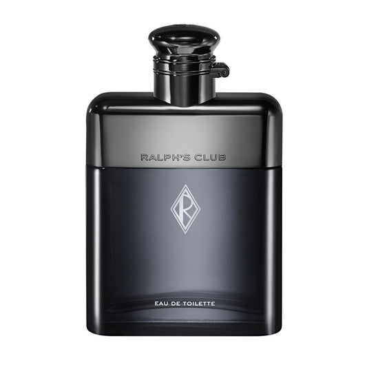 Ralph Lauren Fragrances Ralph's Club bottle close-up showcases a bold woody aromatic profile.
