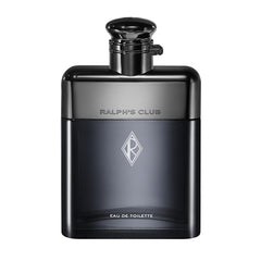 Ralph Lauren Fragrances Ralph's Club bottle close-up showcases a bold woody aromatic profile.