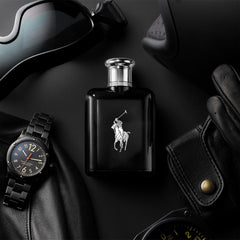 Ralph Lauren Polo Black gift-set box ready for gifting.