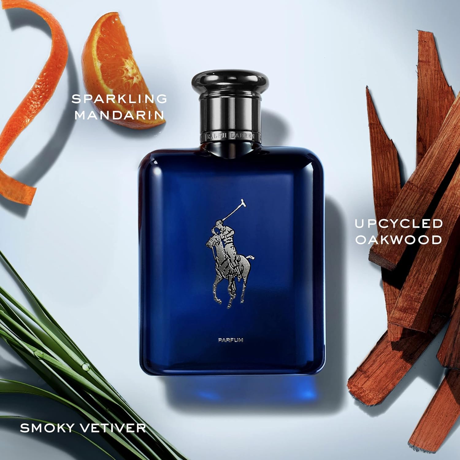 Polo Blue Parfum cap close-up for precise spray control.