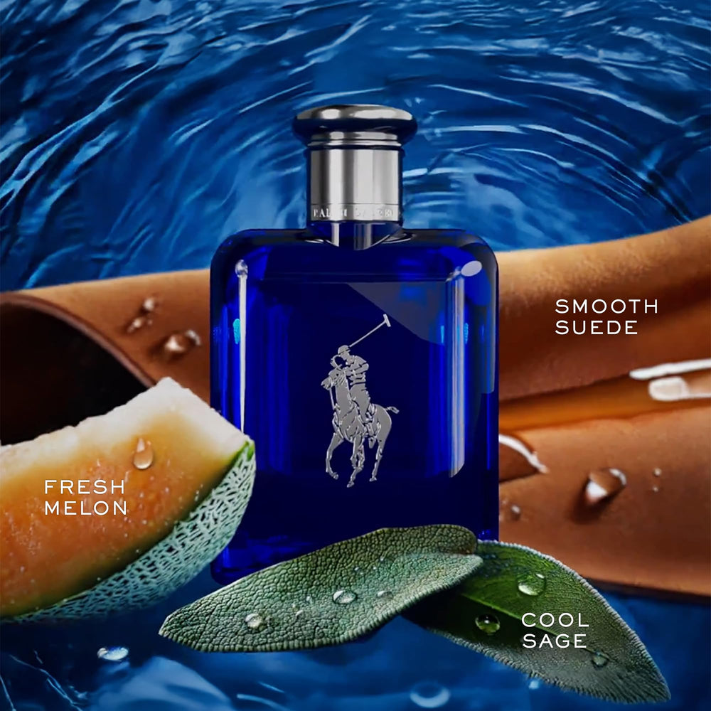 Ralph Lauren Polo Blue travel-size bottle for on-the-go refreshment.