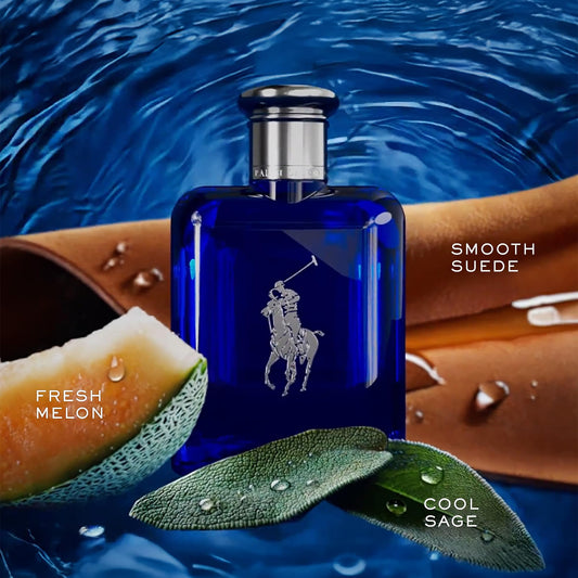 Ralph Lauren Polo Blue travel-size bottle for on-the-go refreshment.