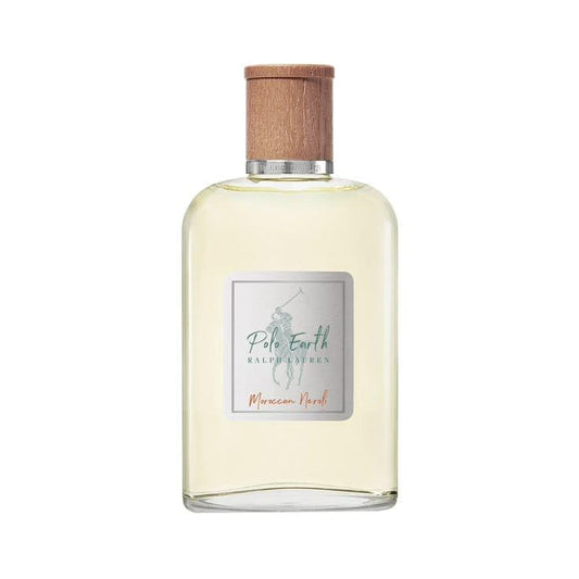 Ralph Lauren Polo Earth Moroccan Neroli bottle with fresh citrus for daily wear.