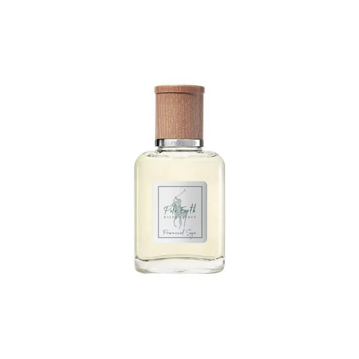 Ralph Lauren Polo Earth Provencial Sage bottle cap closeup highlights bright citrus notes