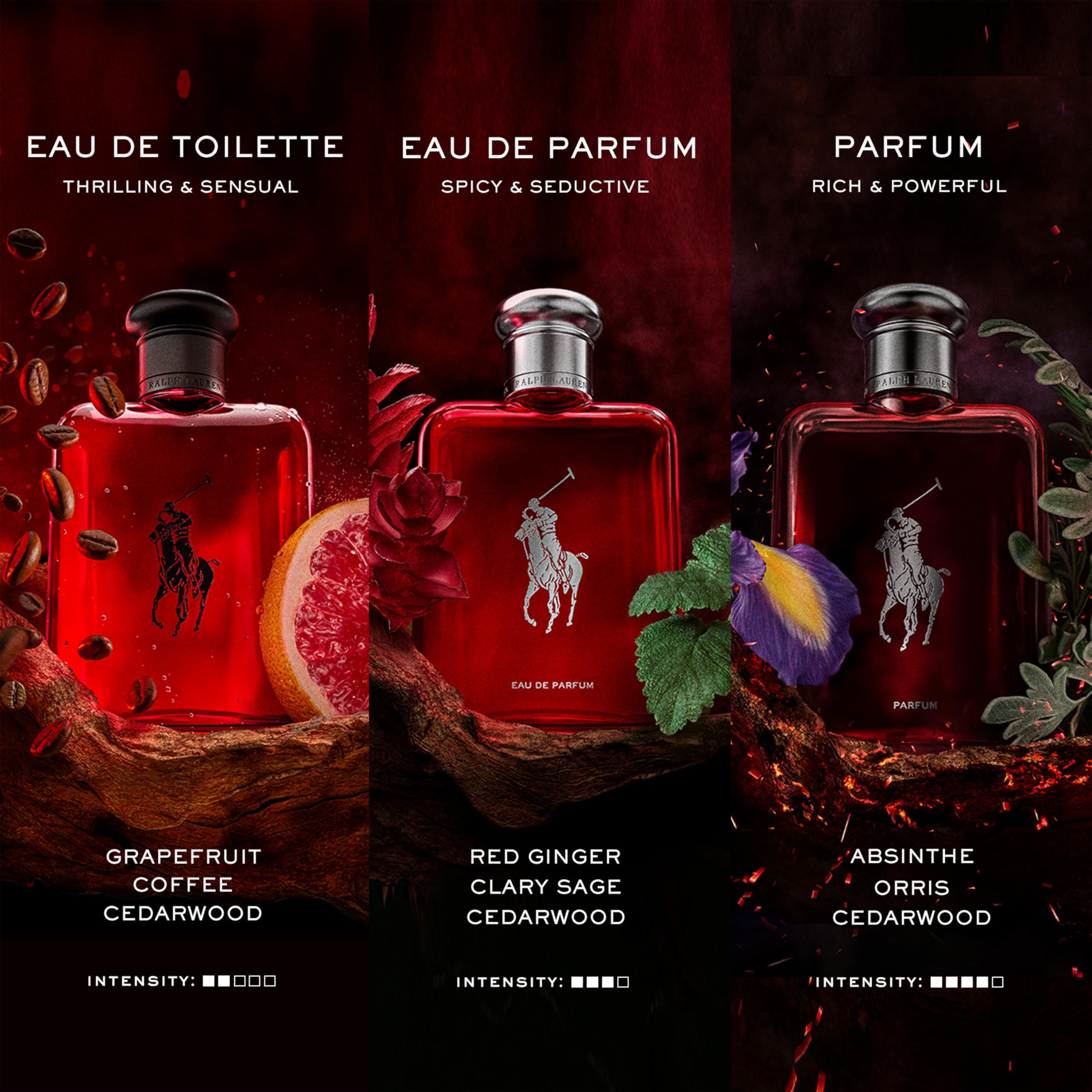 Polo Red deodorant alongside fragrance for all-day freshness