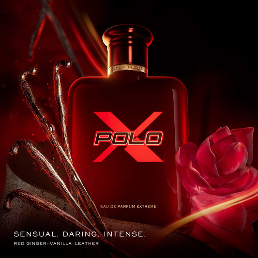 Polo Red Extreme close-up shows Red Ginger note for energetic aroma.