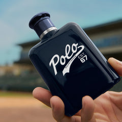 Ralph Lauren Polo 67 detailed label highlighting premium packaging.