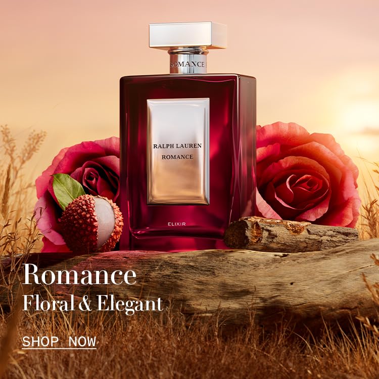 Ralph Lauren Romance Elixir full-size bottle shown for home scent rituals and special occasions