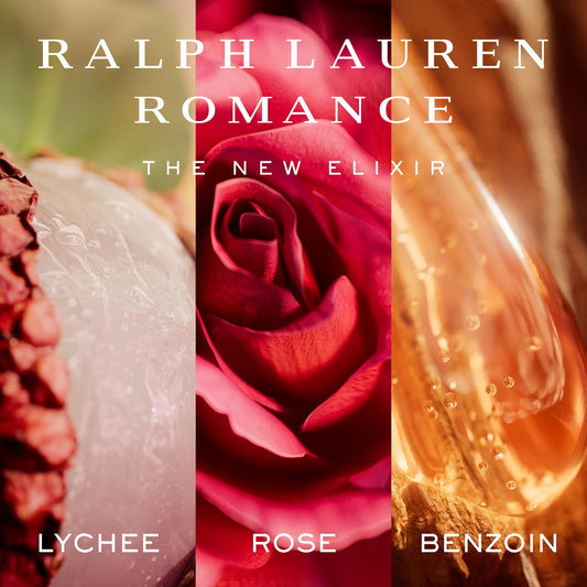 Ralph Lauren Romance Elixir on the wrist, perfect for a subtle heartbeat scent.