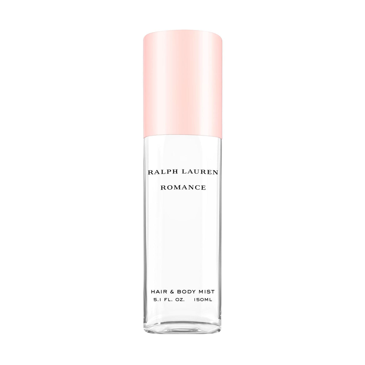 Ralph Lauren Romance hair mist bottle front showing floral notes for everyday freshness.