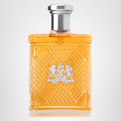 Ralph Lauren Safari bottle with wood-toned cap conveys rugged sophistication.