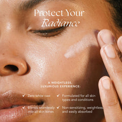 RANAVAT Adaptogenic Shield graphic highlights UVA/UVB protection and antioxidants