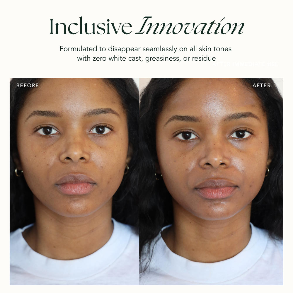 RANAVAT Brightening Mineral Sunscreen texture close-up showing lightweight, sheer finish