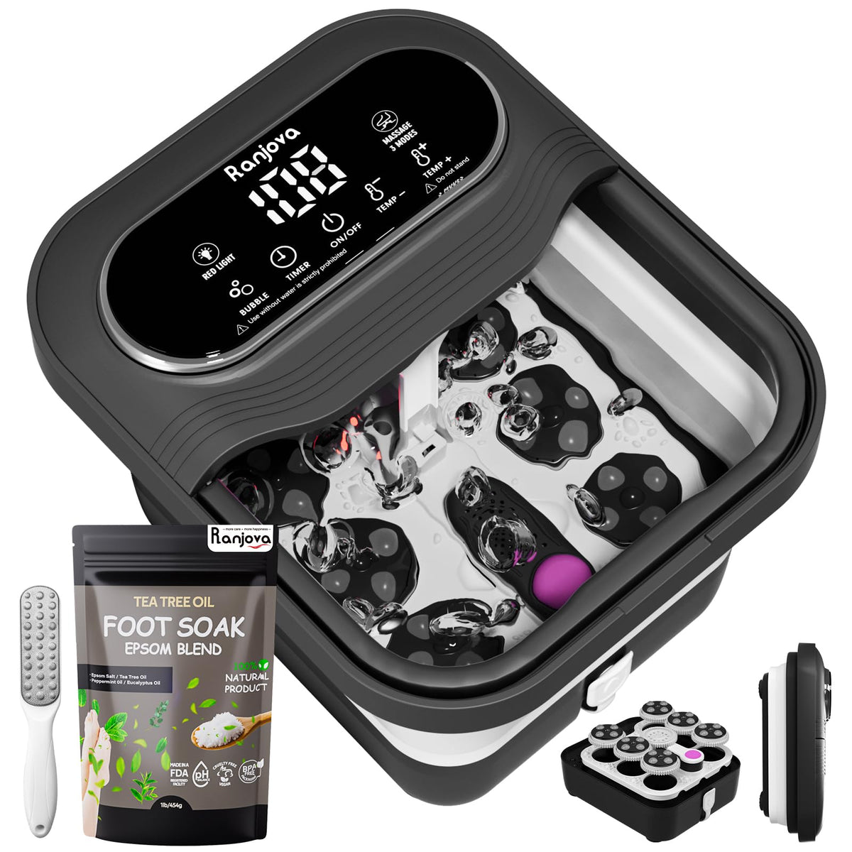 Ranjova foot spa with heat and bubble for a relaxing soak