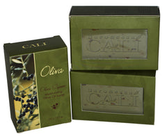 RAPSI Baronessa Cali Olive Green Sapone bars deliver deep moisture from olive oil.