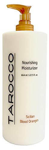 RAPSI Baronessa Cali Tarocco bottle pump hydrates skin with Sicilian blood orange extracts.