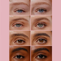 Rare Beauty brow-harmony-gel-clear defines and holds brows with ease.