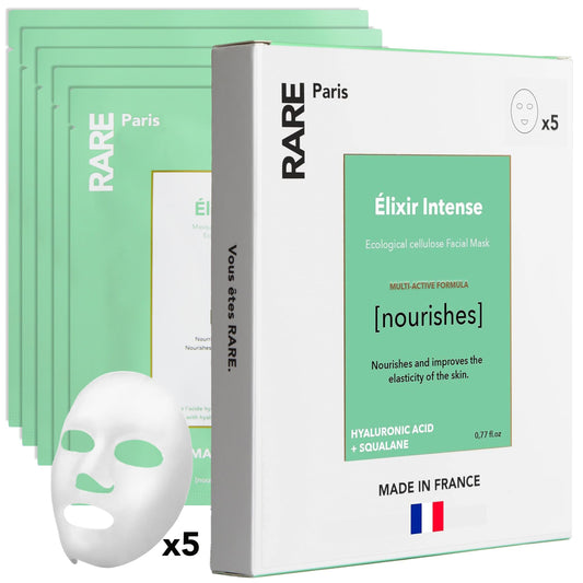 RARE Paris Élixir Intense mask pack ready for nourishing hydration ritual