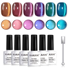 RARJSM Aurora rose cat eye shade bottle with magnetic shimmer for depth
