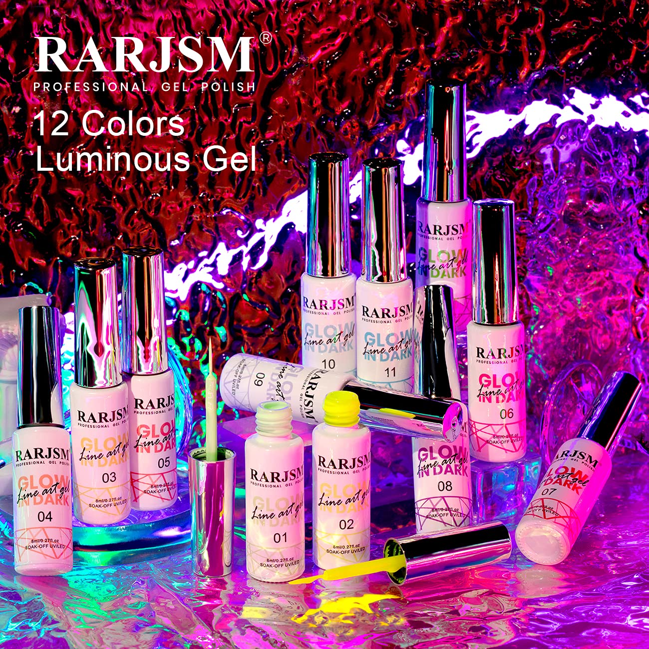 RARJSM base coat and top coat recommended for best adhesion and shine.