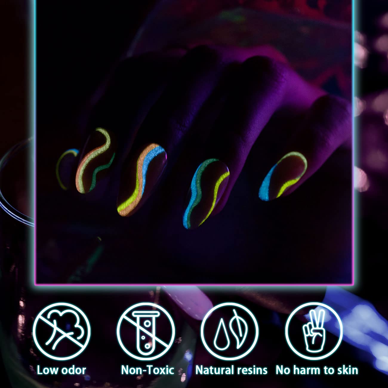 RARJSM built-in thin brush enables precise nail art without swapping brushes